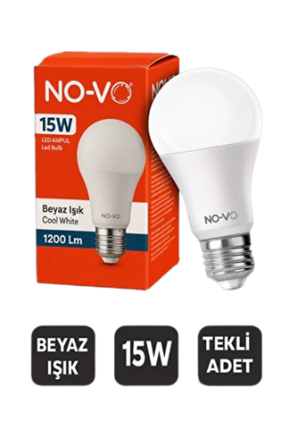 NO-VO LED AMPUL BEYAZ 15 W